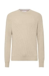 Brunello Cucinelli English Rib Knit Sweater In Beige