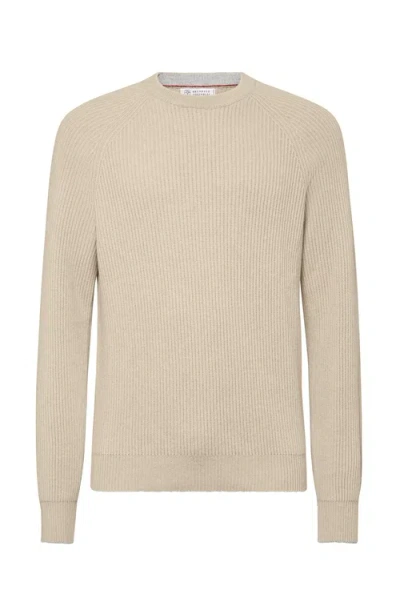 BRUNELLO CUCINELLI BRUNELLO CUCINELLI ENGLISH RIB KNIT SWEATER