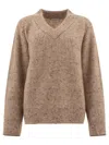 BRUNELLO CUCINELLI BRUNELLO CUCINELLI ENGLISH RIB SWEATER WITH MONILI