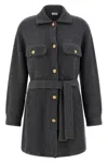 Brunello Cucinelli English Ribbed Cardigan Sweaters And Cardigans Gray In Black