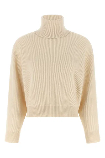 Brunello Cucinelli English Ribbed Sweater In Neutral