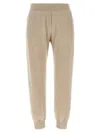 Brunello Cucinelli Ribbed Texture Elastic Waistband Trousers In Brown