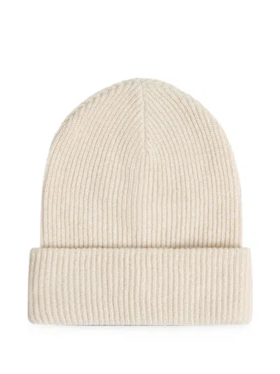 Brunello Cucinelli Kids' English Rib-knit Beanie Hat In Neutrals
