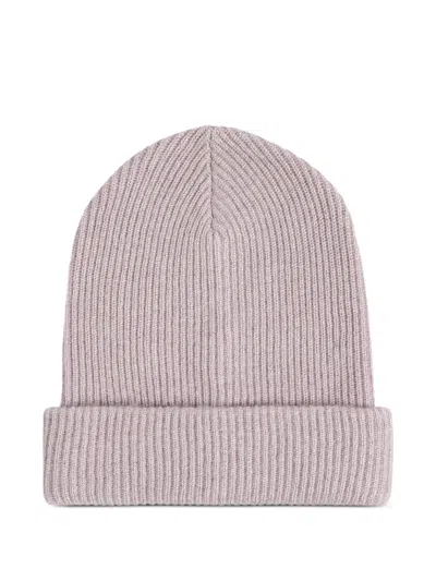 Brunello Cucinelli Kids' English Rib-knit Beanie Hat In Pink