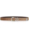 Brunello Cucinelli Suede Belt Multiple Holes In Multicolor