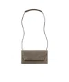 Brunello Cucinelli Suede Shoulder Bag In Green