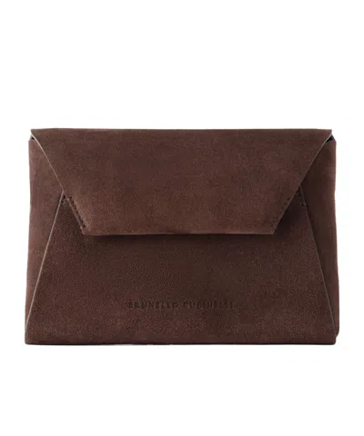 Brunello Cucinelli Envelope-style Mini Clutch In Pattern
