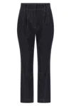 Brunello Cucinelli Women Pantalone Donna In Denim In Black