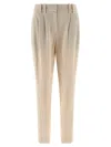 Brunello Cucinelli Equestrian Pants Beige In Neutral