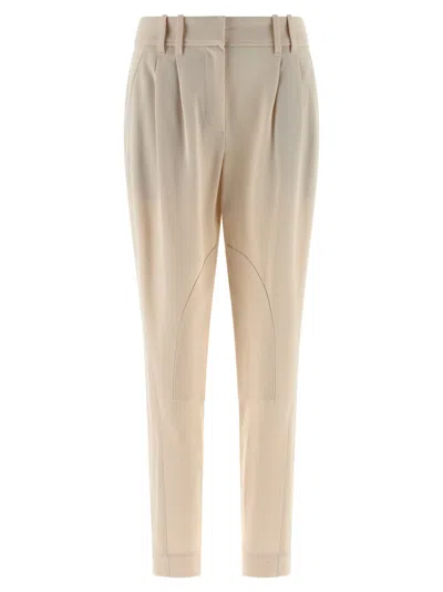 Brunello Cucinelli Equestrian Pants Beige In Neutral