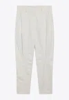 Brunello Cucinelli Equestrian Style Trousers Featuring Pockets In White