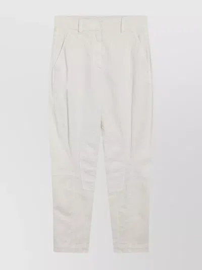 BRUNELLO CUCINELLI EQUESTRIAN STYLE TROUSERS FEATURING POCKETS