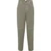 Brunello Cucinelli Ergonomic Trousers In Green