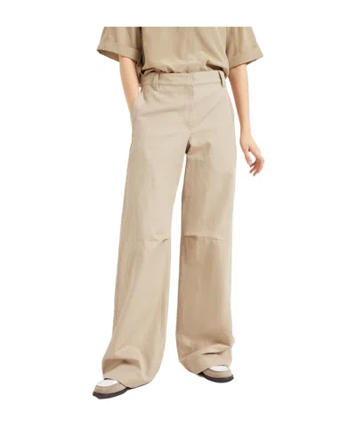 BRUNELLO CUCINELLI BRUNELLO CUCINELLI ERGONOMIC WIDE-LEG TROUSERS