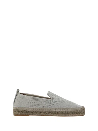 Brunello Cucinelli Monili-trim Slip-on Espadrilles In Beige