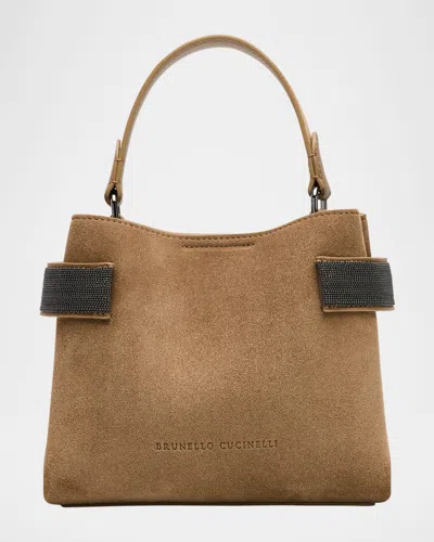 Brunello Cucinelli Essence Bag In Orange