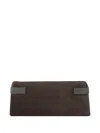 Brunello Cucinelli Women Suede Leather Clutch Bag