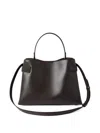 Brunello Cucinelli Women Brown Essence Top-handle Bag In Gray