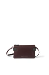 Brunello Cucinelli Essence Mini Shoulder Bag In Burgundy