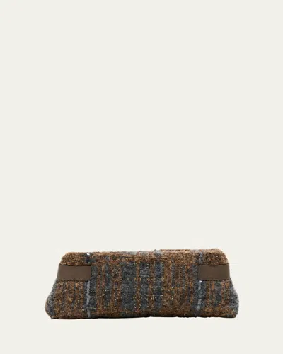 Brunello Cucinelli Essence Sequin-embellished Fuzzy Clutch Bag