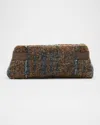 Brunello Cucinelli Essence Sequin-embellished Fuzzy Clutch Bag