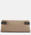 Brunello Cucinelli Essence Small Suede Clutch