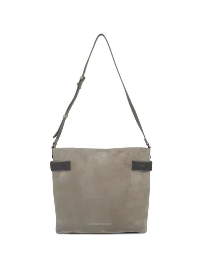 Brunello Cucinelli Monili-detail Suede Tote Bag In Gray