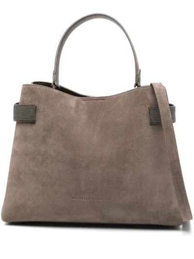 Brunello Cucinelli Brown Tote Bags