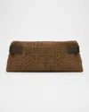 Brunello Cucinelli Essense Bead-embroidered Suede Clutch Bag