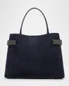 Brunello Cucinelli Essense Medium Monili Suede Top-handle Bag