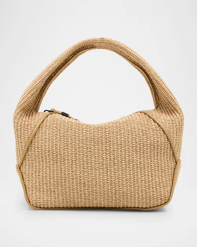 Brunello Cucinelli Essense Raffia Hobo Bag