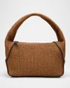 Brunello Cucinelli Essense Raffia Hobo Bag