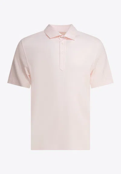 Brunello Cucinelli Essential Short-sleeved Polo T-shirt In Pink
