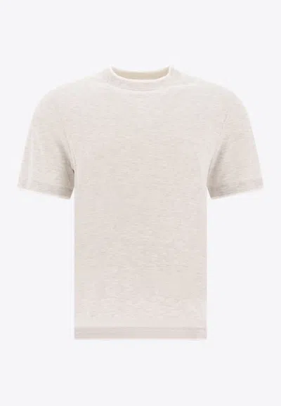 Brunello Cucinelli Essential Short-sleeved T-shirt In Gray
