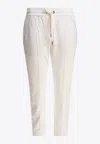 Brunello Cucinelli Essential Track Pants In White
