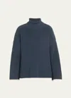 BRUNELLO CUCINELLI EXAGGERATED-SLEEVE RIBBED TURTLENECK SWEATER