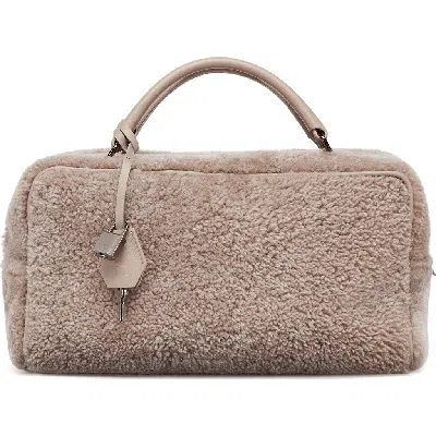 Brunello Cucinelli Explorer Boston Bag In Dove Grey