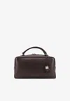Brunello Cucinelli Explorer Boston Nappa Leather Top Handle Bag In Brown