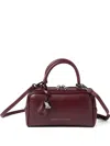 Brunello Cucinelli Explorer Small Boston In Glossy Nappa Leather Bags In Red