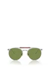 Brunello Cucinelli Womens Silver Bc2004st Sartorial Sunset Round-frame Yellow Gold-plated Titanium Sunglasses In Silver