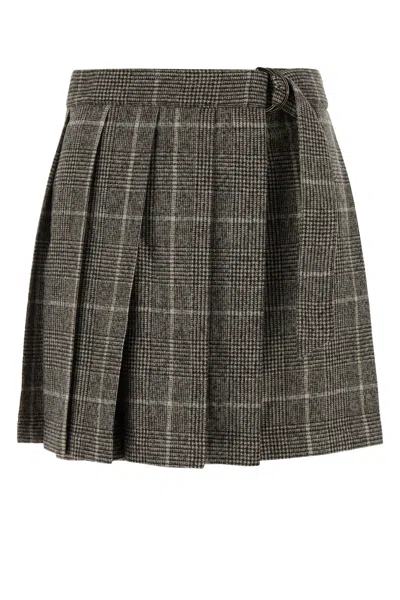 BRUNELLO CUCINELLI BRUNELLO CUCINELLI FABRIC SKIRT