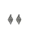 Brunello Cucinelli Faceted Silver Earrings