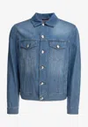 Brunello Cucinelli Tailored Jackets With Long Sleeves And Adjustable Hem In Blue