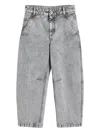 Brunello Cucinelli Faded-effect Jeans In Gray