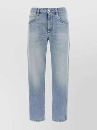 BRUNELLO CUCINELLI FADED WASH STRAIGHT LEG JEANS