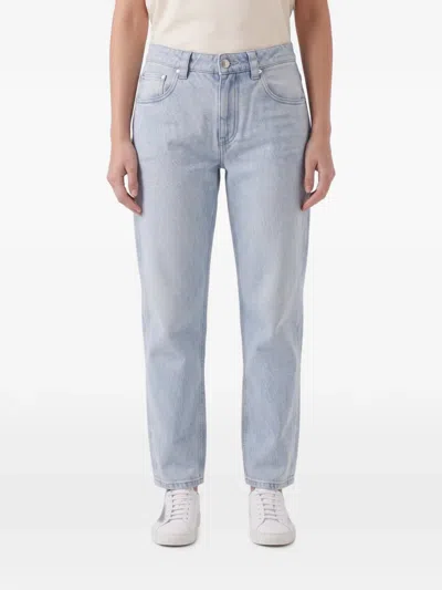 Brunello Cucinelli Faded-wash Jeans In Blue