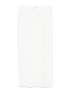 Brunello Cucinelli Knee Length Wrap Skirt With Front Slit In Beige