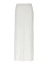 Brunello Cucinelli Side-slit Skirt In White