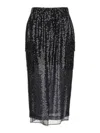 Brunello Cucinelli Sequinned High-waist Skirt In Grey