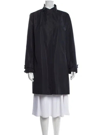 Pre-owned Brunello Cucinelli Faux Fur Coat In Blue